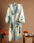 Blue Buta Cotton Bathrobe  (BROB05)
